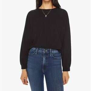 NEW MOTHER long sleeve rowdy tee in black